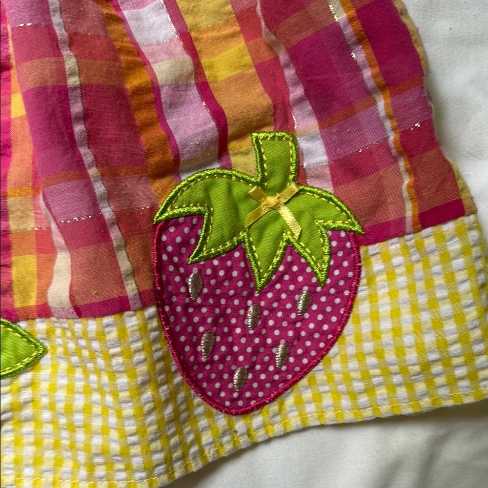 Youngland Pink and Yellow Plaid Dress 18 month - Picture 5 of 7